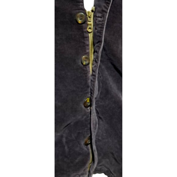 Vtg The Country Fair Jacket Womens M 90s Purple Fine Wale Corduroy Hidden Zipper - Picture 6 of 11